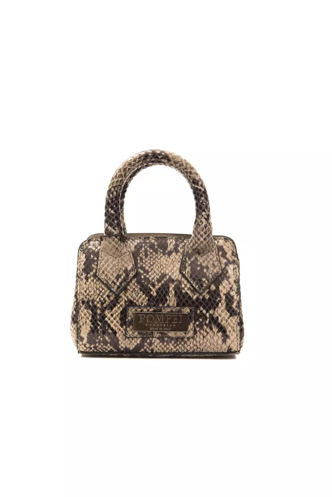 Pompei Donatella brun læder mini tote til kvinder