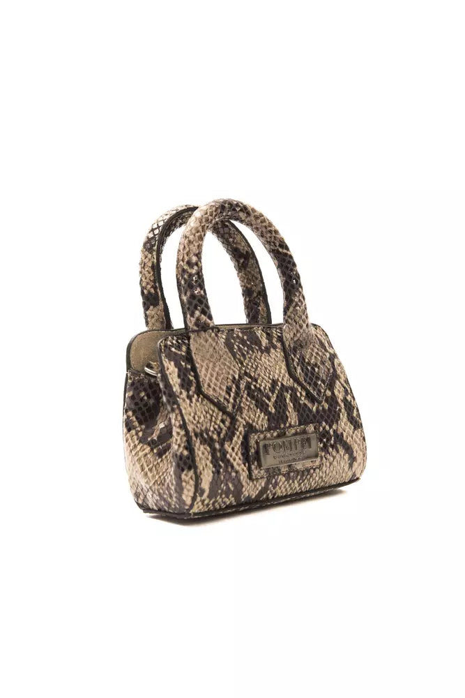 Pompei Donatella brun læder mini tote til kvinder