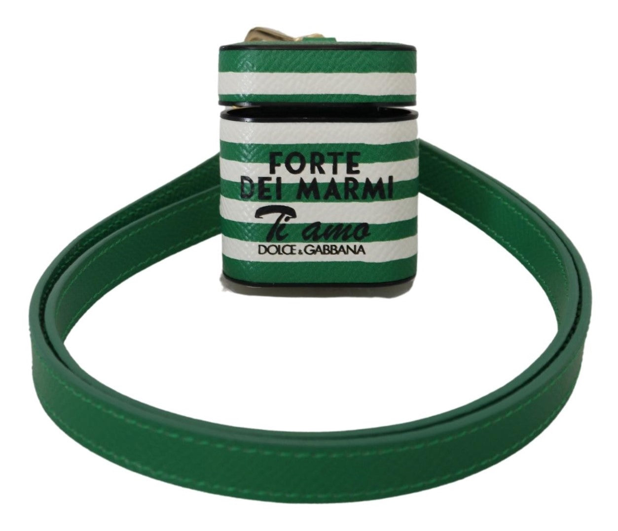Dolce & Gabbana Elegant Læderetui til Airpods - Lush Green