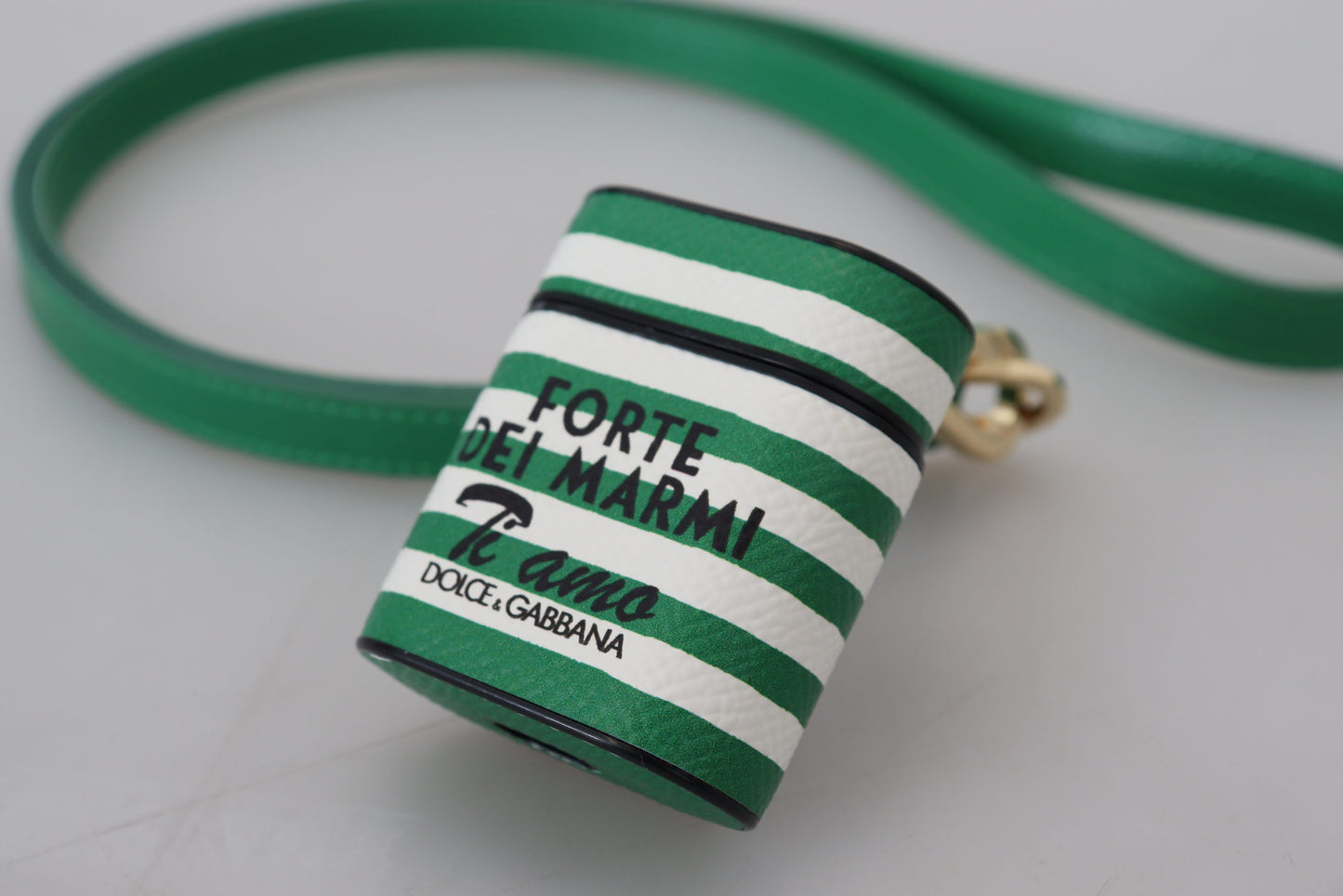 Dolce & Gabbana Elegant Læderetui til Airpods - Lush Green