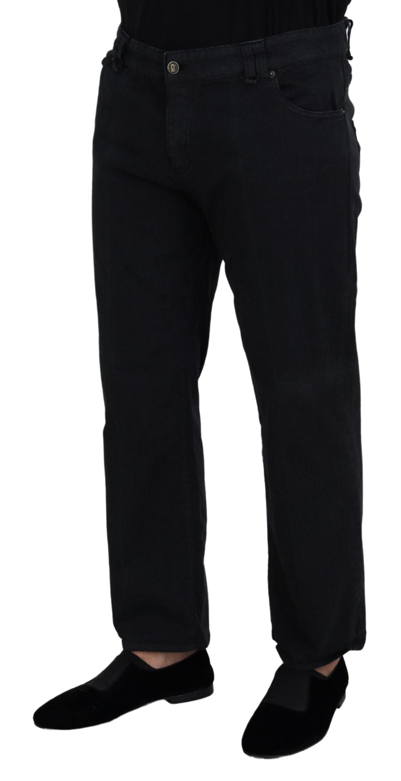 John Galliano Elegante Sorte Mainline Bomuld Jeans