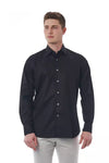 Bagutta Black Cotton Men's Shirt