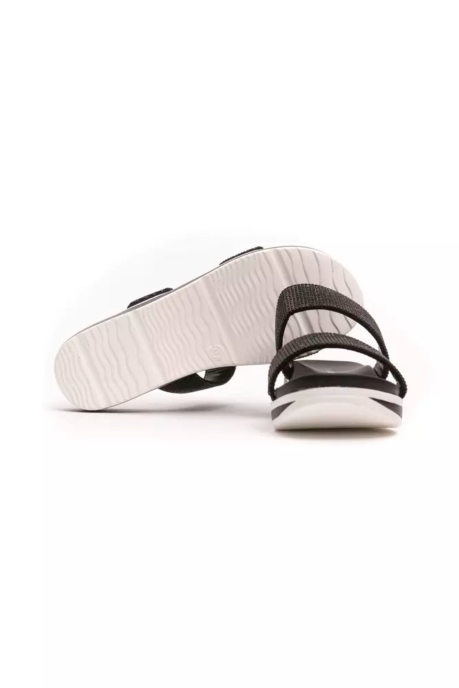 Péché Original Chic Rhinestone Twin-Strop Low Sandaler