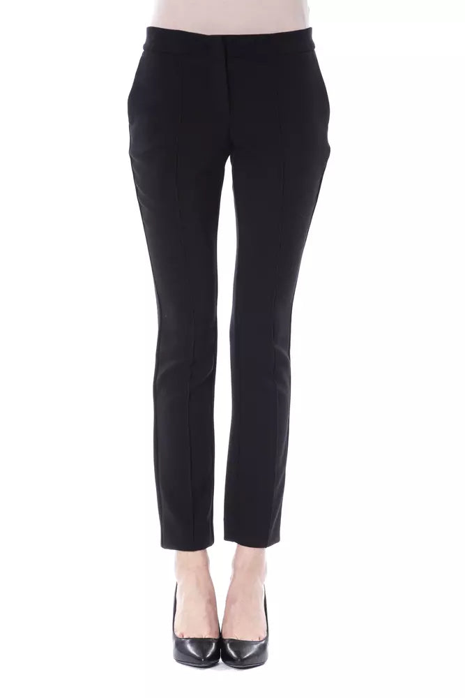 BYBLOS Sorte Polyester Dame Skinny Bukser