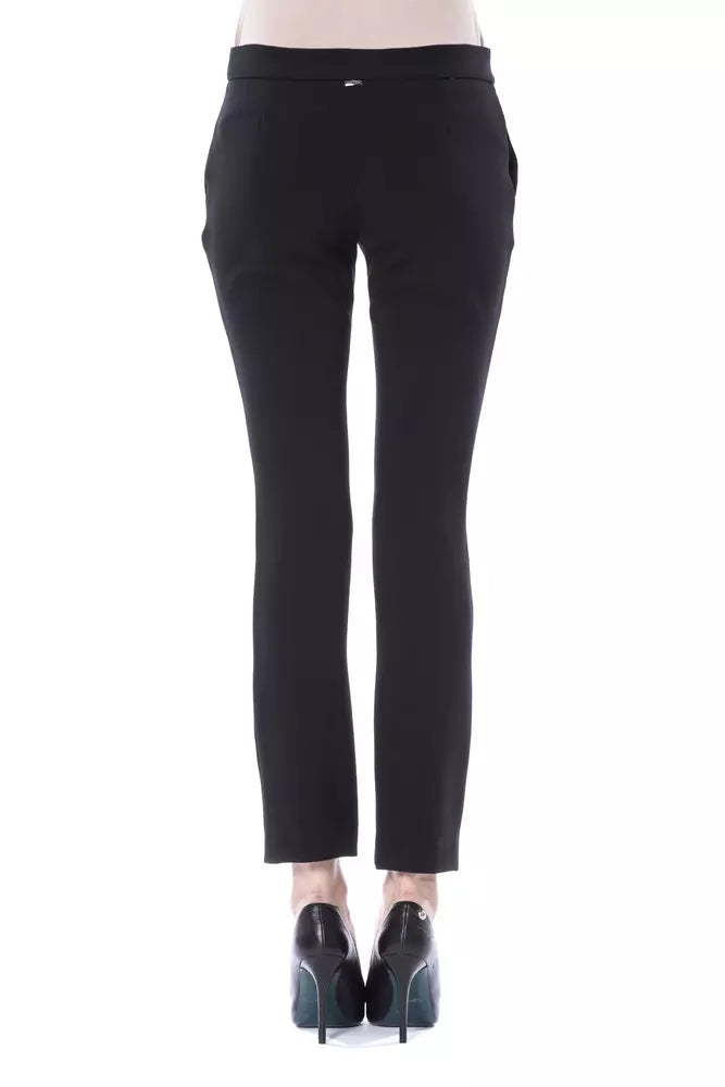BYBLOS Sorte Polyester Dame Skinny Bukser