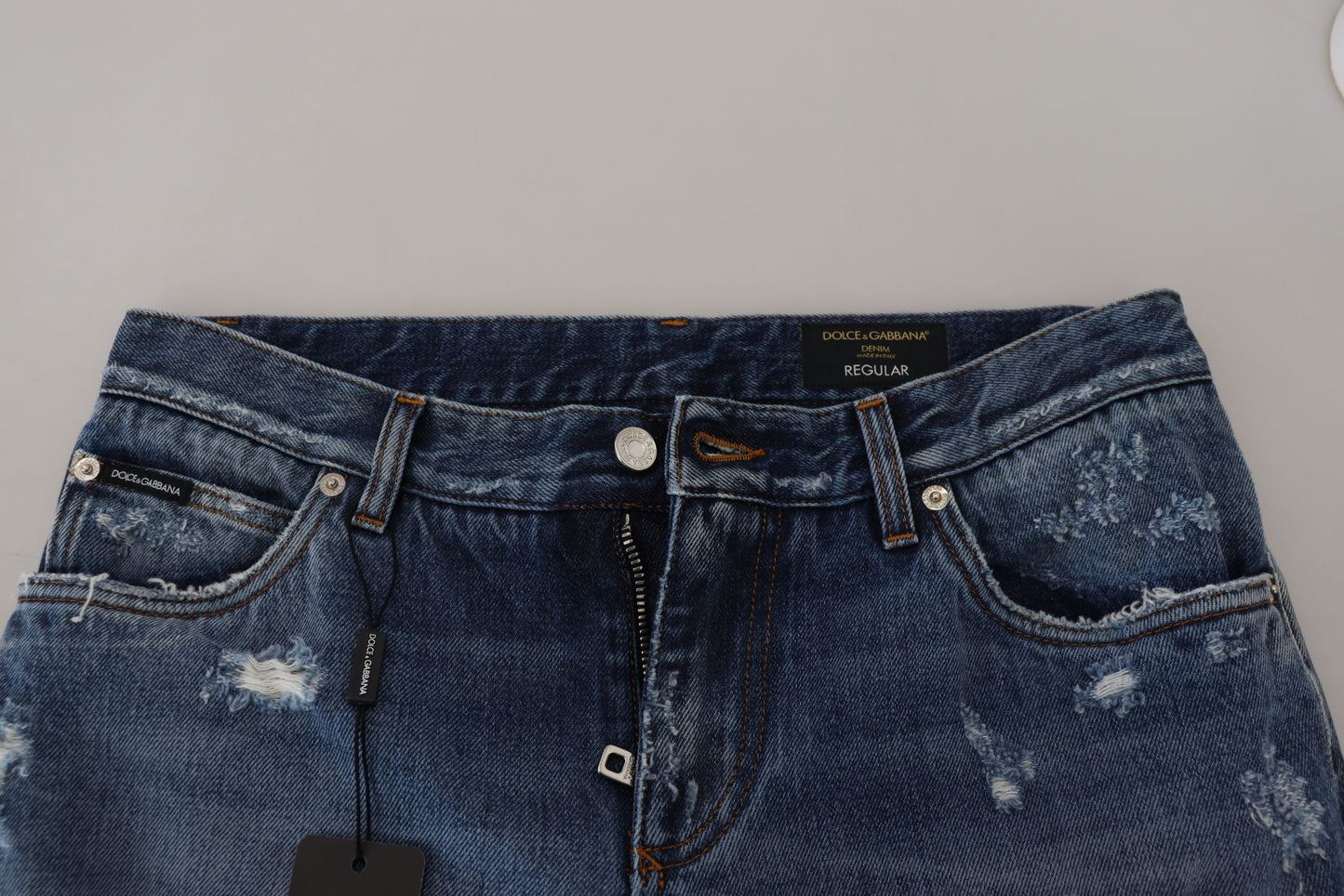Dolce & Gabbana Chic slidte denimbukser til den moderne mand