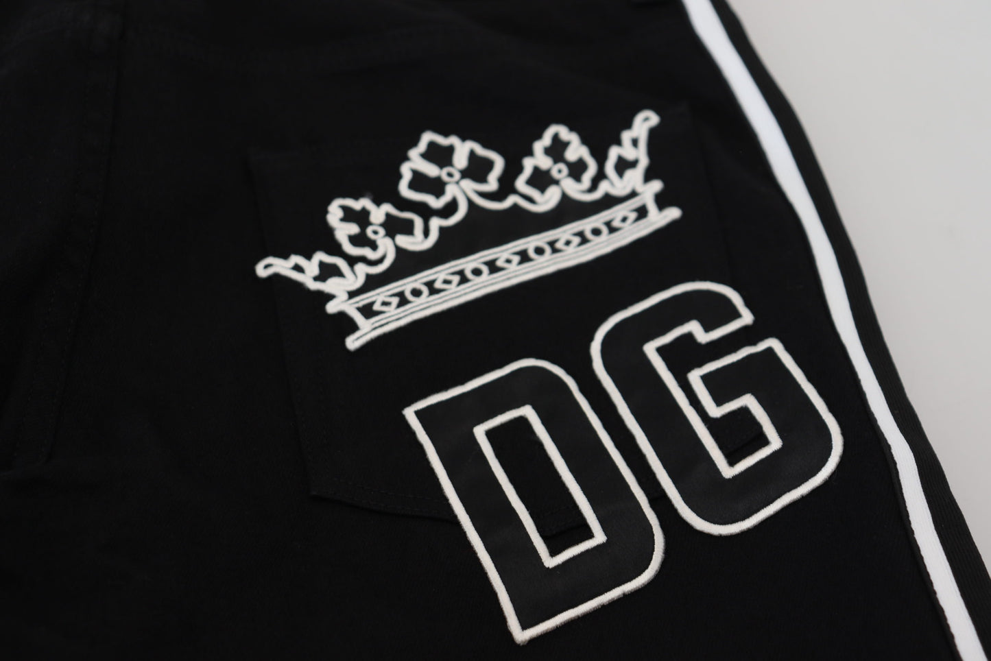 Dolce & Gabbana Elegante Sorte Slim Fit Denimbukser