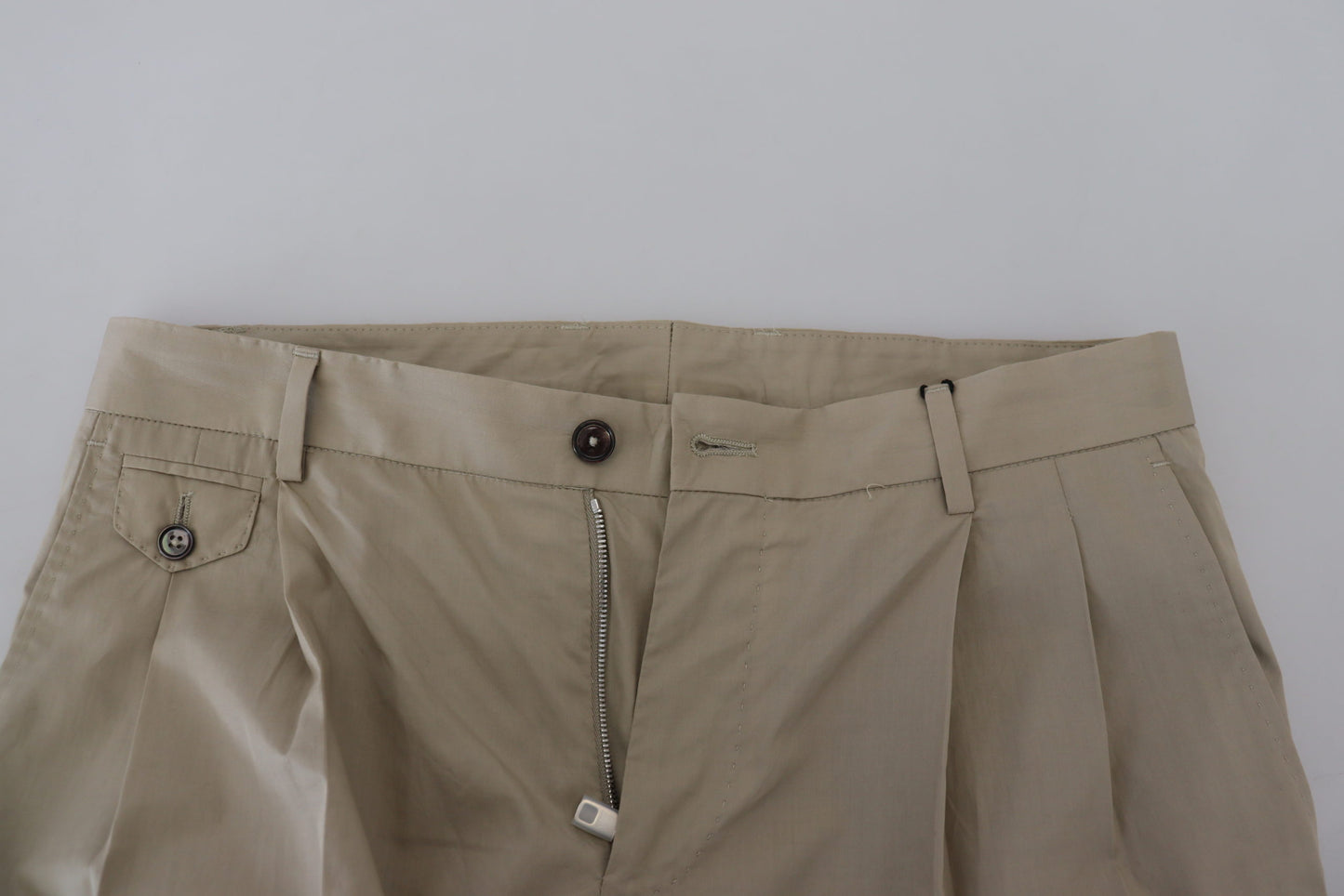 Dolce & Gabbana Fantastiske Beige Italienske Bomuldsbukser