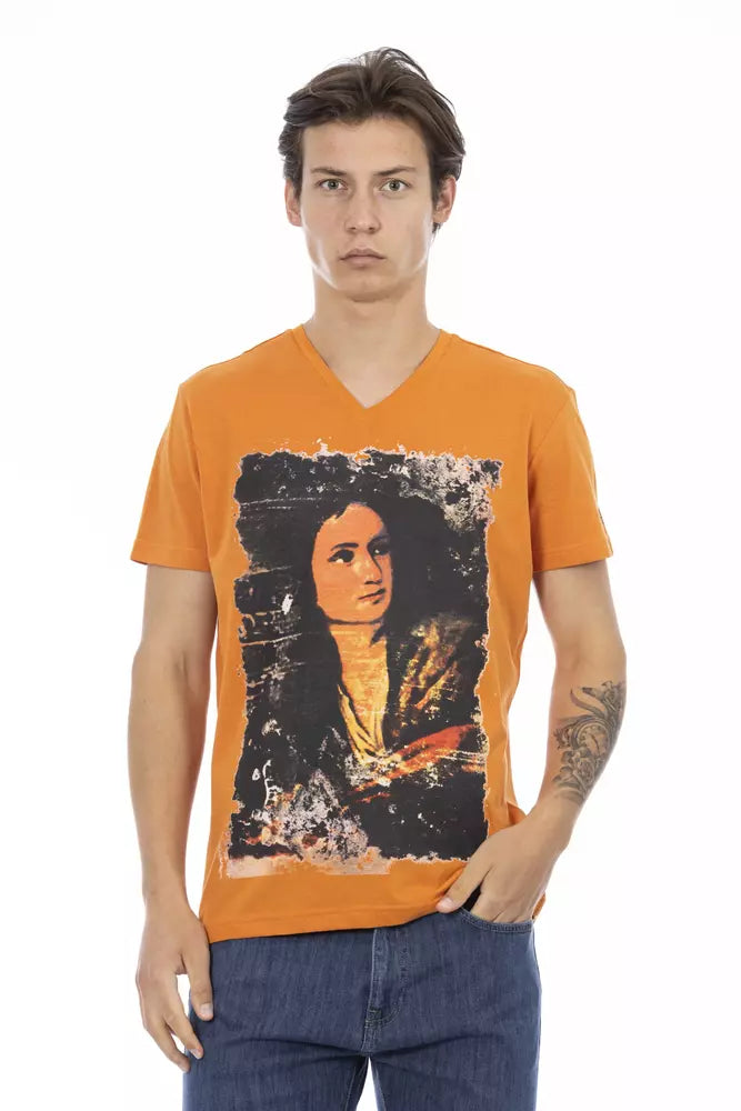Trussardi Action Orange Bomuld Herre T-shirt