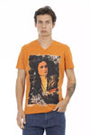 Trussardi Action Orange Bomuld Herre T-shirt