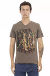 Trussardi Action Brun Bomuld Herre T-shirt