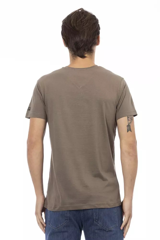 Trussardi Action Brun Bomuld Herre T-shirt