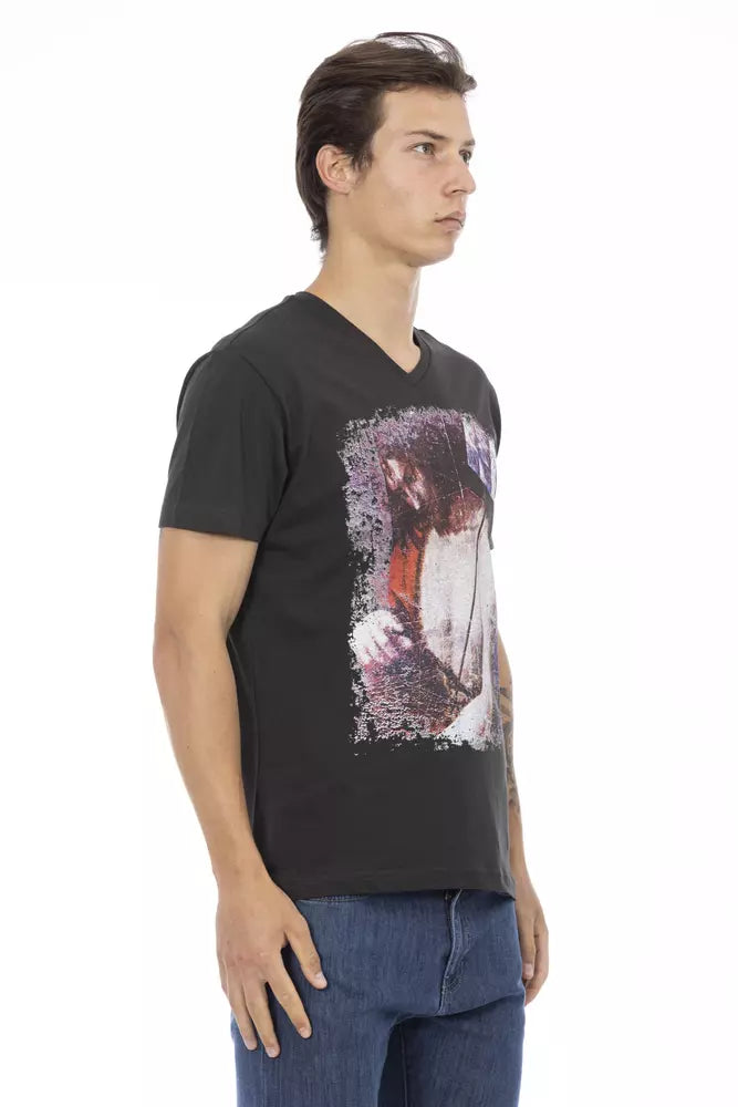 Trussardi Action sort bomuld herre T-shirt