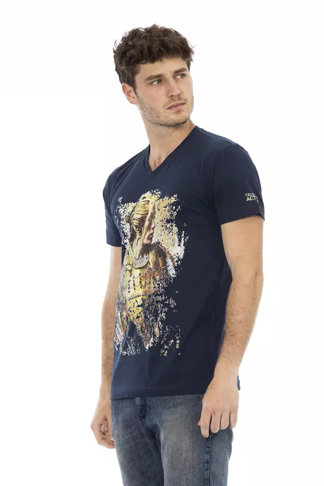 Trussardi Action Blå Bomuld Herre T-shirt
