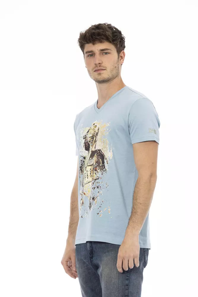 Trussardi Action Lyseblå Bomuld Herre T-shirt