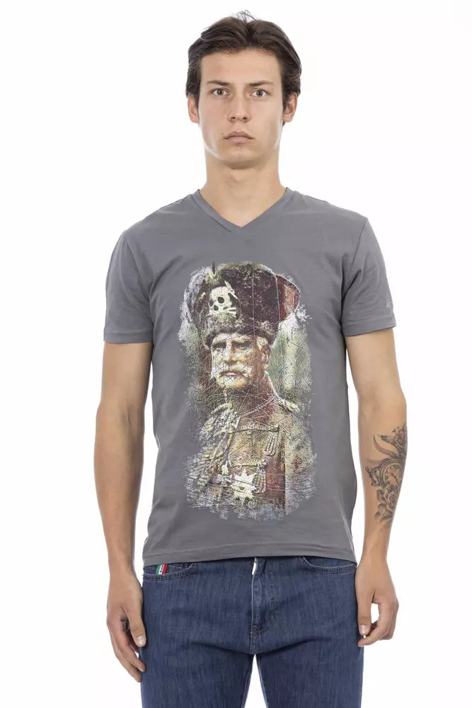 Trussardi Action Grå Bomuld Herre T-shirt