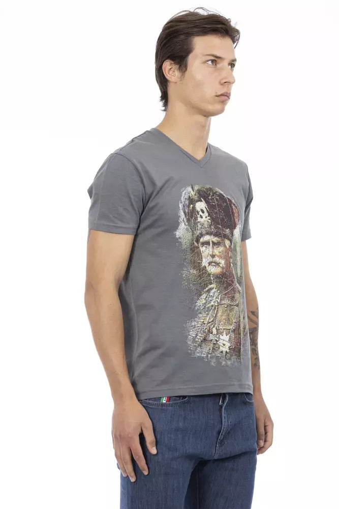 Trussardi Action Grå Bomuld Herre T-shirt