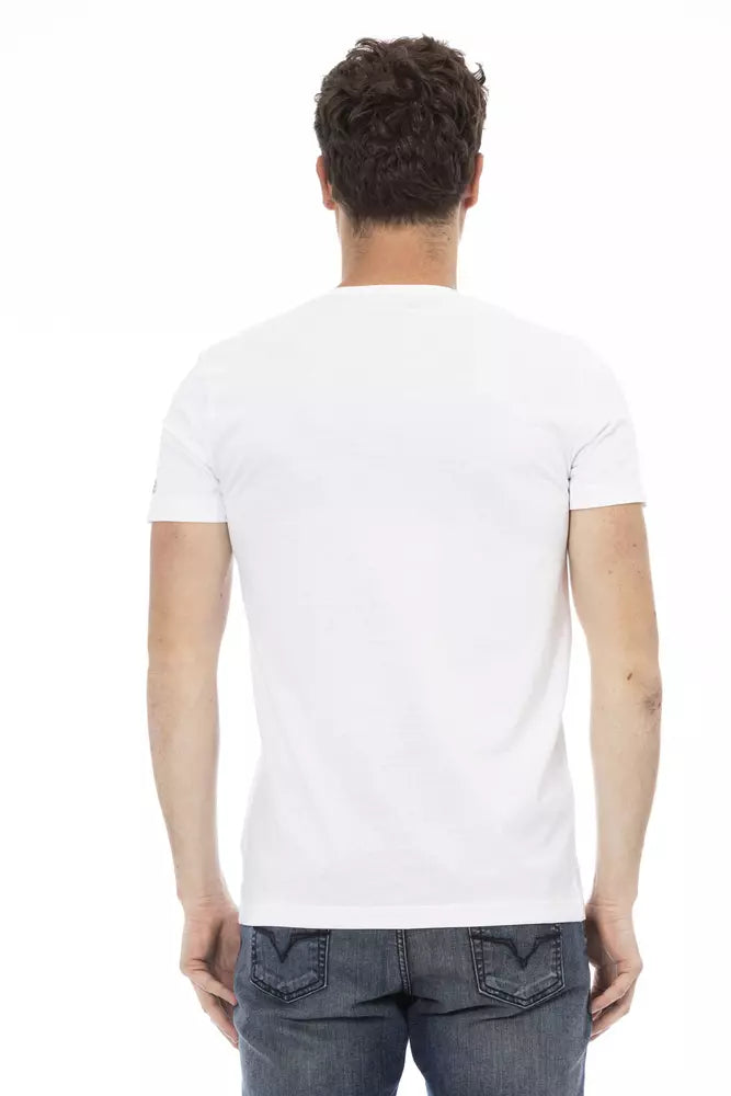 Trussardi Action Hvid Bomuld Herre T-shirt