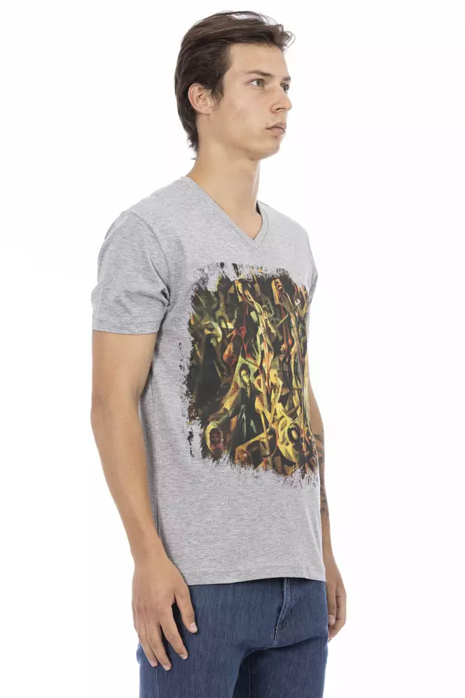 Trussardi Action Grå Bomuld Herre T-shirt