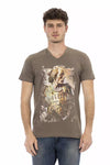 Trussardi Action Brun Bomuld Herre T-shirt