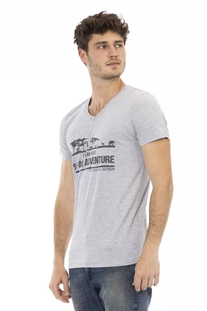 Trussardi Action Grå Bomuld Herre T-shirt