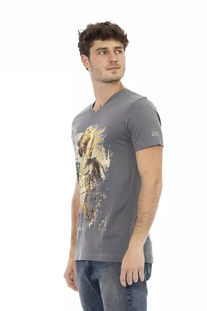 Trussardi Action Grå Bomuld Herre T-shirt