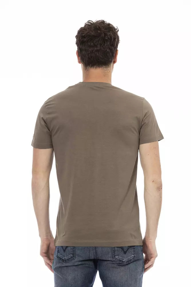 Trussardi Action Brun Bomuld Herre T-shirt