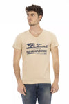Trussardi Action Beige Bomuld Herre T-shirt
