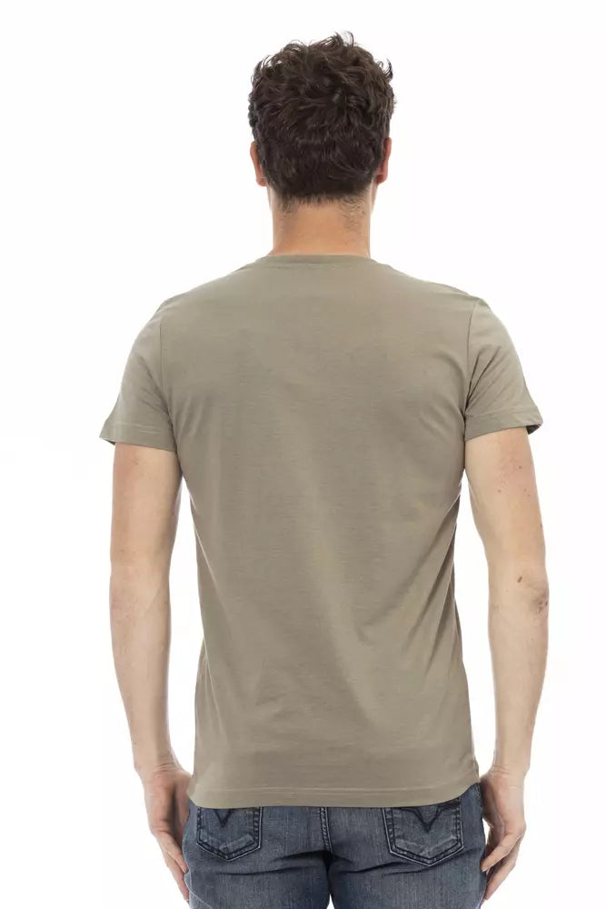 Trussardi Action Brun Bomuld Herre T-shirt
