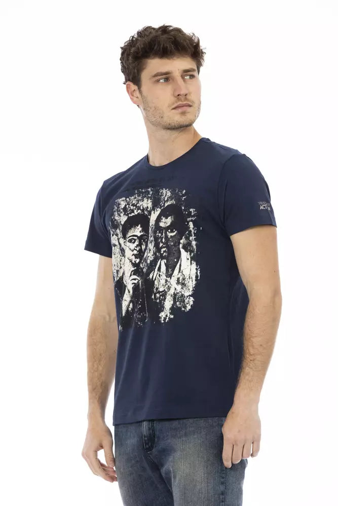 Trussardi Action Blå Bomuld Herre T-shirt