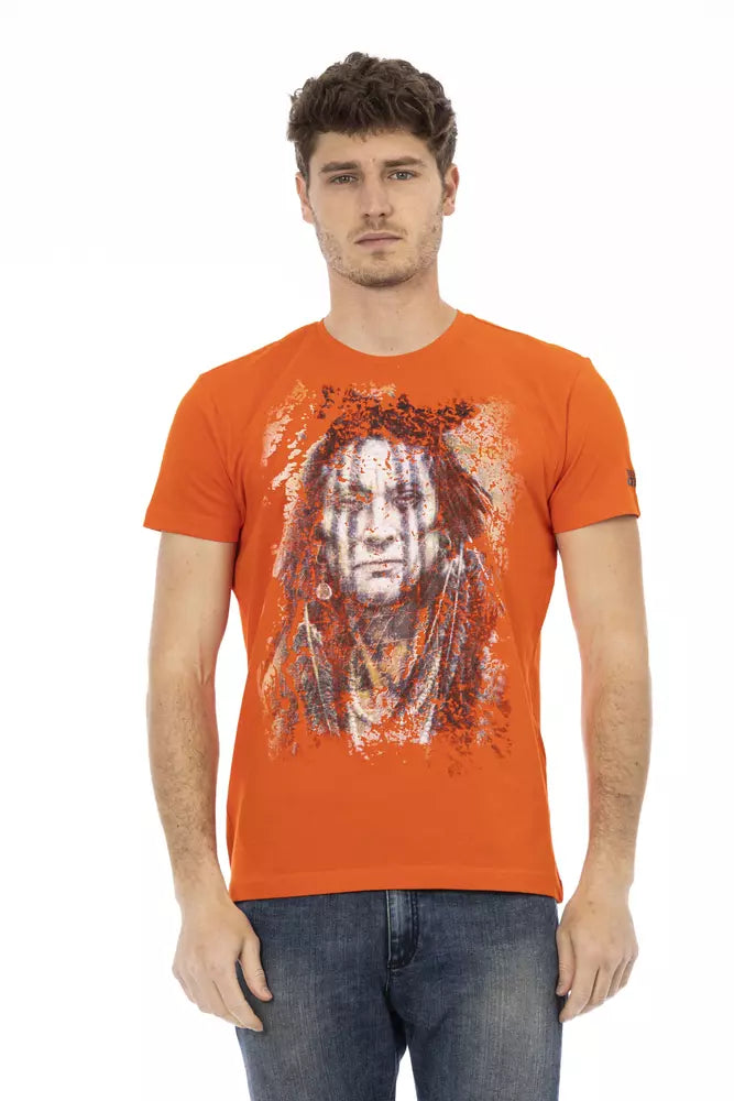 Trussardi Action Orange Bomuld Herre T-shirt