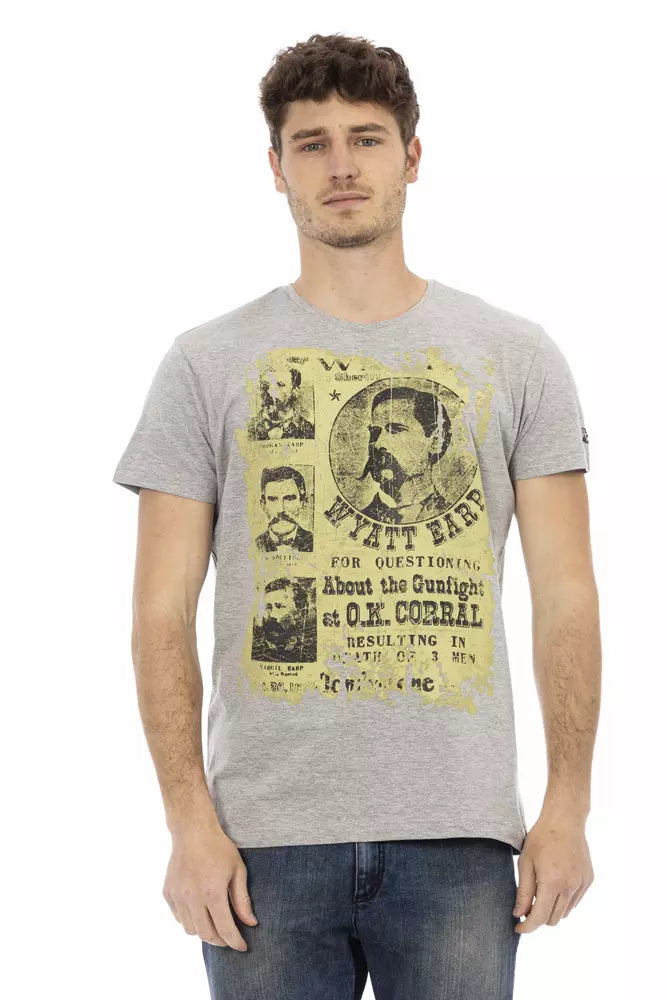 Trussardi Action Grå Bomuld Herre T-shirt