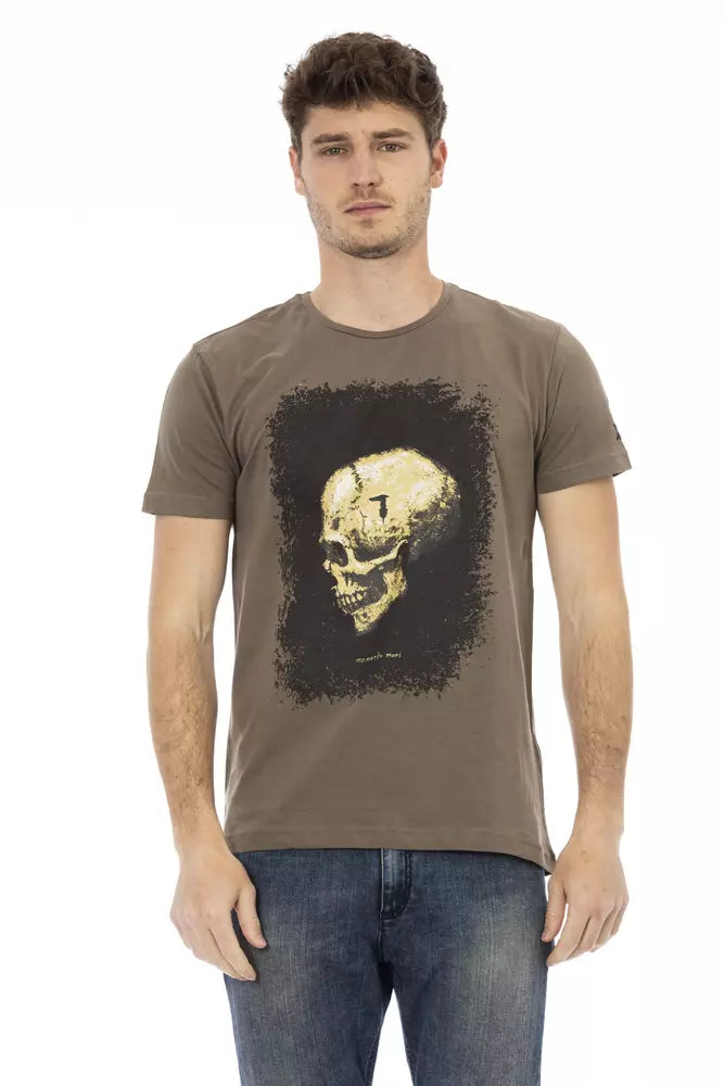 Trussardi Action Brun Bomuld Herre T-shirt