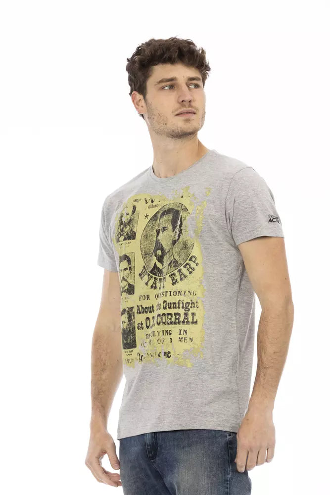 Trussardi Action Grå Bomuld Herre T-shirt