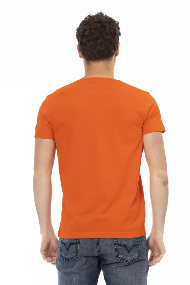Trussardi Action Orange Bomuld Herre T-shirt