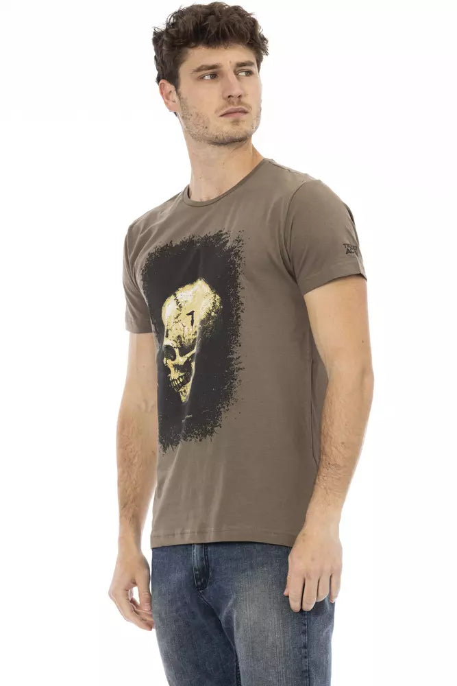 Trussardi Action Brun Bomuld Herre T-shirt