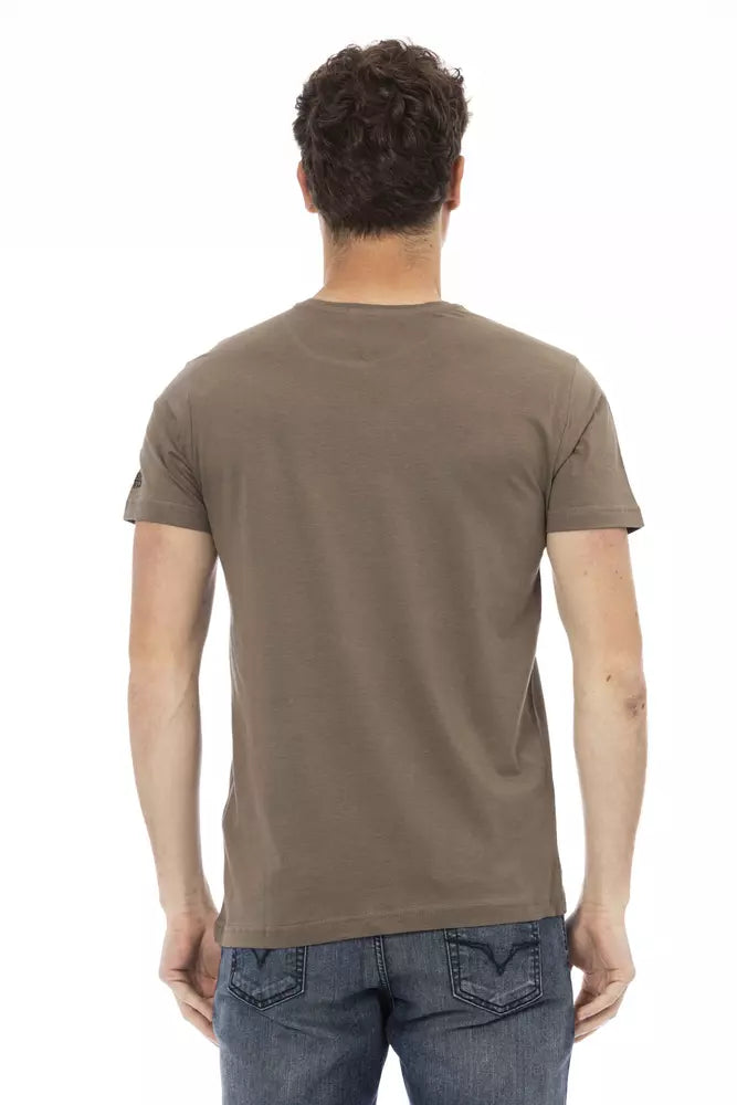 Trussardi Action Brun Bomuld Herre T-shirt