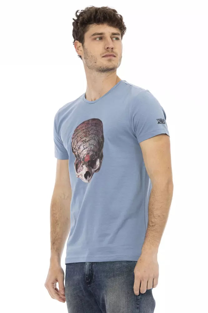 Trussardi Action Lyseblå Bomuld Herre T-shirt