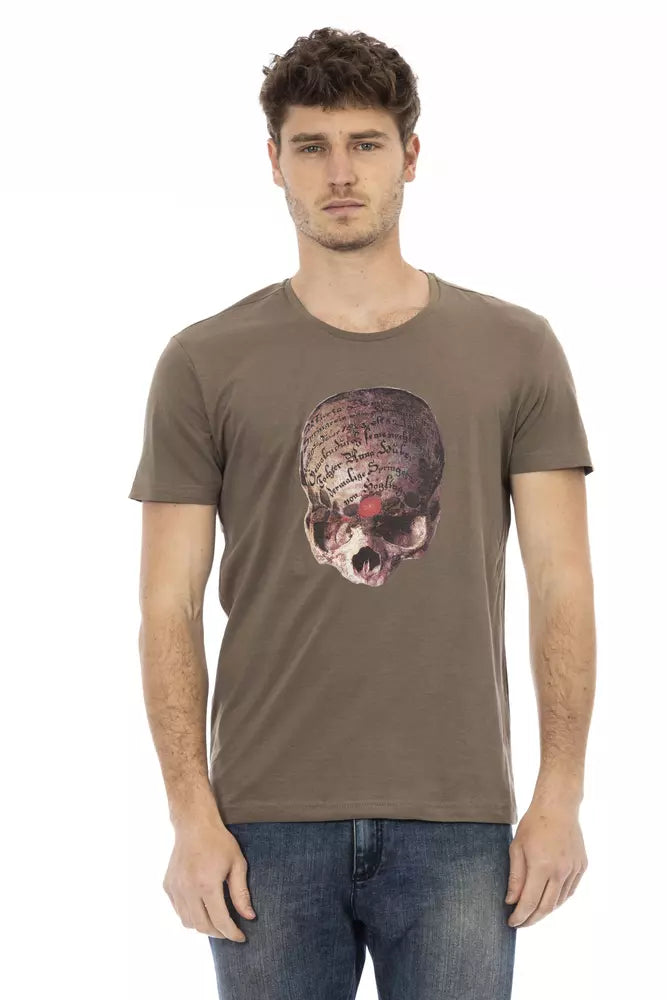 Trussardi Action Brun Bomuld Herre T-shirt