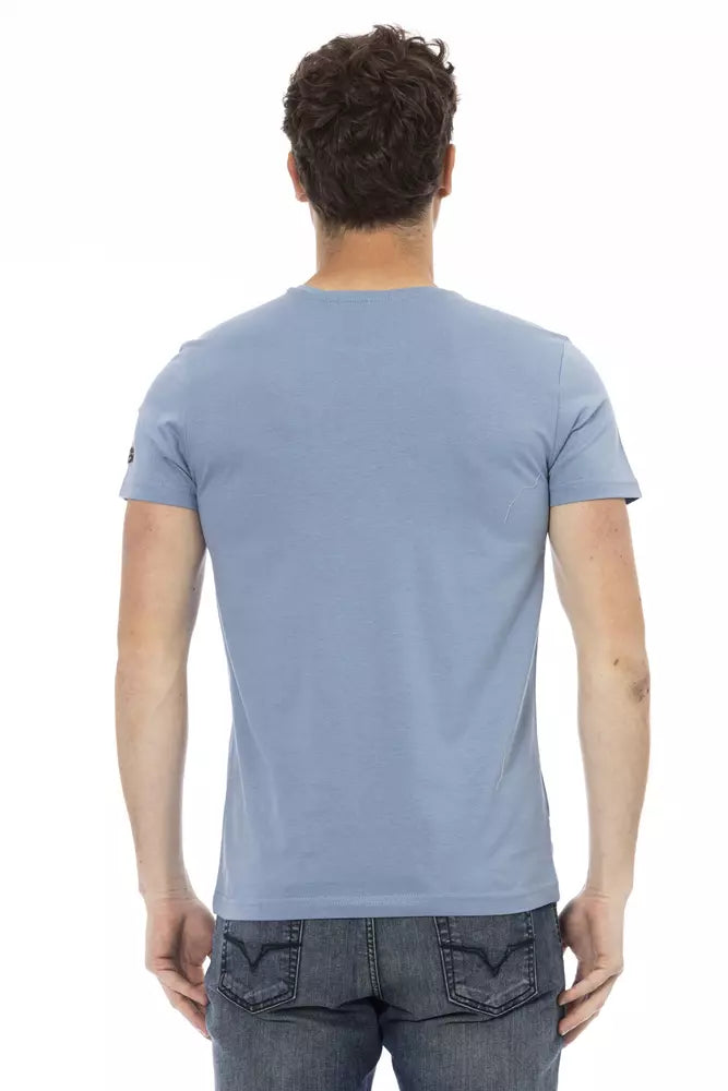 Trussardi Action Lyseblå Bomuld Herre T-shirt