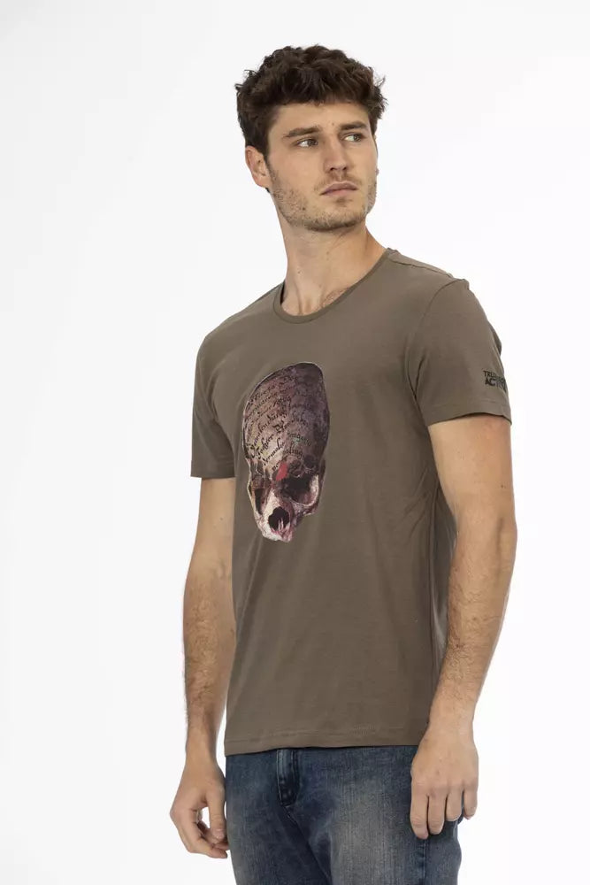 Trussardi Action Brun Bomuld Herre T-shirt