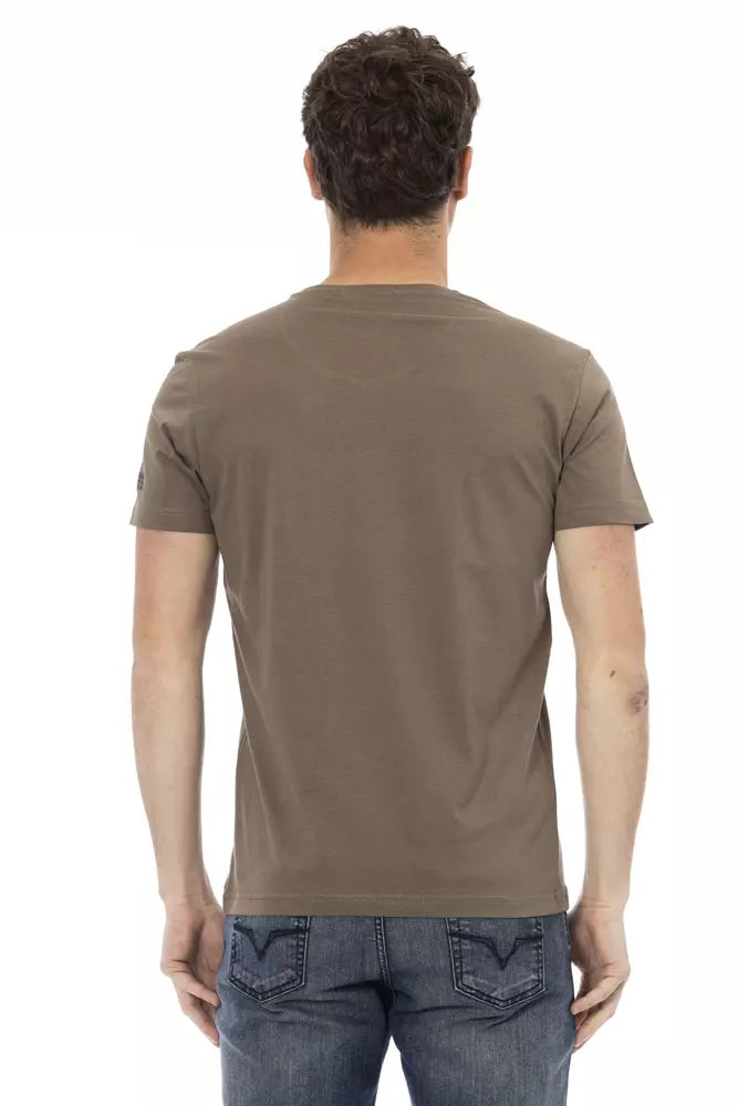 Trussardi Action Brun Bomuld Herre T-shirt