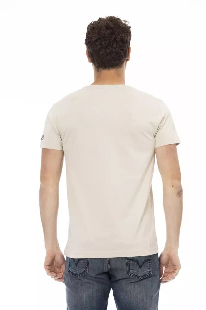 Trussardi Action Beige Bomuld Herre T-shirt