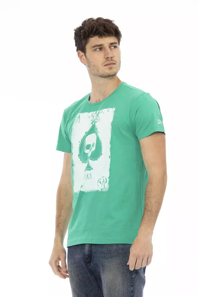 Trussardi Action Grøn Bomuld Herre T-shirt