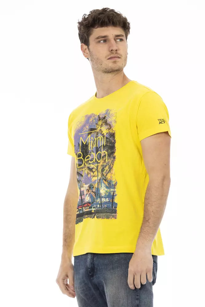Trussardi Action Gul Bomuld Herre T-shirt