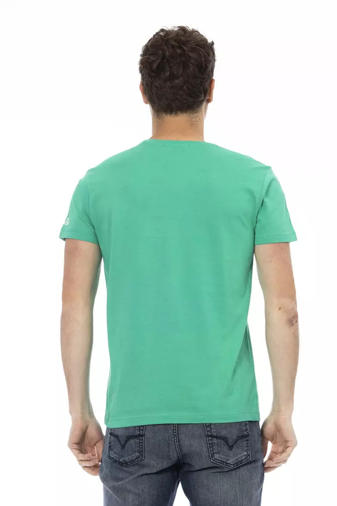 Trussardi Action Grøn Bomuld Herre T-shirt