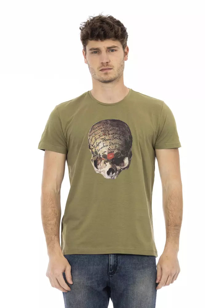Trussardi Action Grøn Bomuld Herre T-shirt