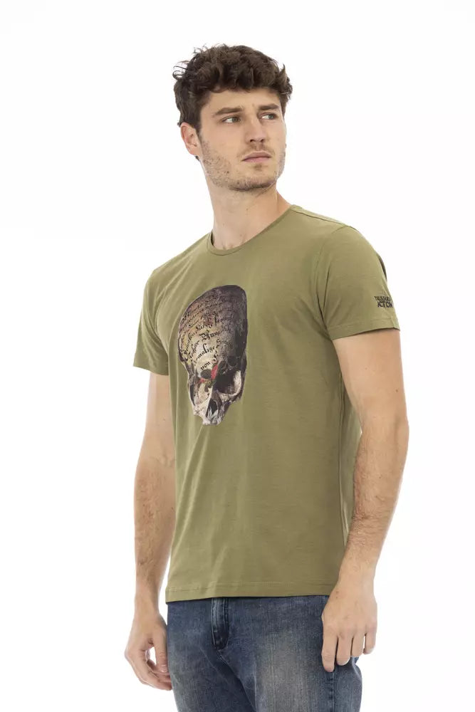 Trussardi Action Grøn Bomuld Herre T-shirt