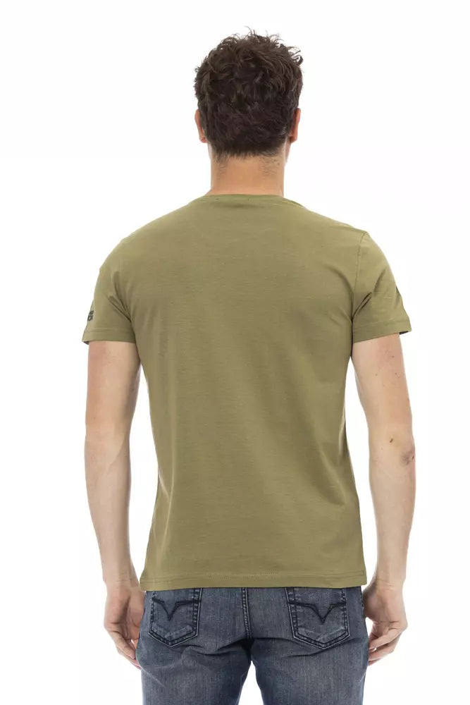 Trussardi Action Grøn Bomuld Herre T-shirt