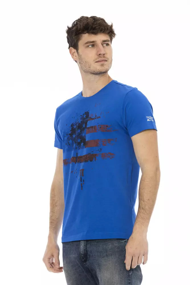 Trussardi Action Blå Bomuld Herre T-shirt